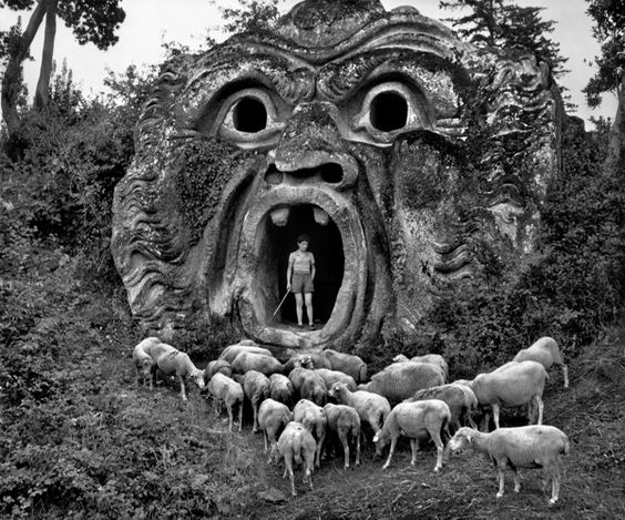 ITALY. Bomarzo. Park of the Palazzo Orsini. 1952. A-IT-BOM-001
